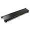Patch panel 1U 24 RJ45 Cat.5e FTP black