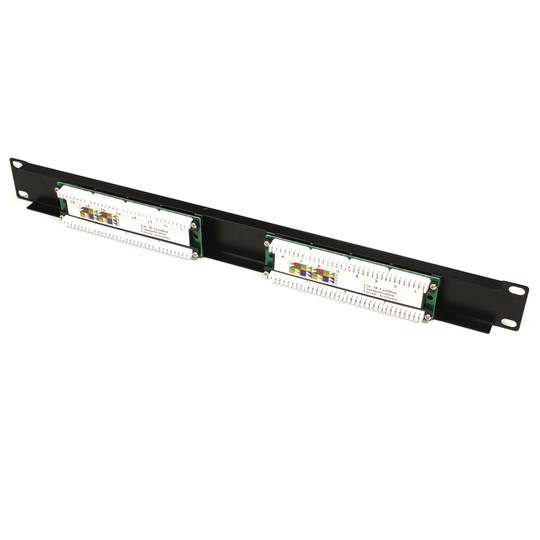 Panneau de brassage 1U 16 RJ45 UTP Cat.5e noir