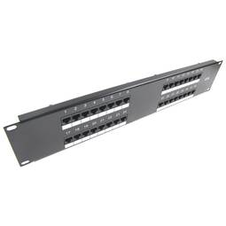 Patch panel UTP 5e RJ45 2U 32 preta