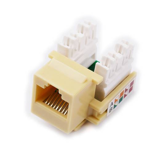 Keystone RJ45 Buchse auf TB110 (UTP Cat.5e beige)
