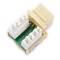 Keystone RJ45 Buchse auf TB110 (UTP Cat.5e beige)