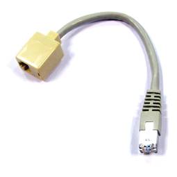 FTP adaptador 5e RJ45 M/H Crusader 15 centímetros