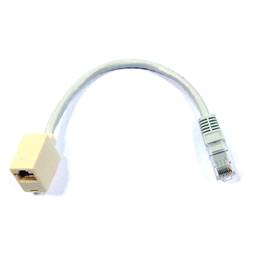 Adaptador UTP Cat.6 RJ45 macho a RJ45 hembra Cruzado 15cm