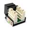 Keystone RJ45 hembra a TB110 Cat.5e UTP negra