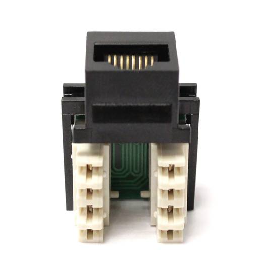 Keystone RJ45 hembra a TB110 Cat.5e UTP negra
