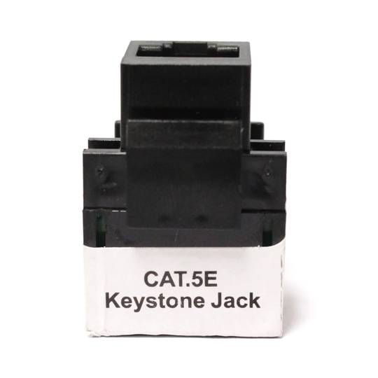 Keystone RJ45 hembra a TB110 Cat.5e UTP negra