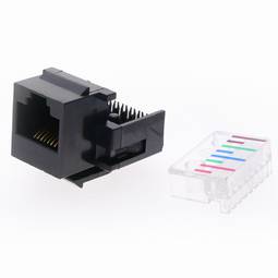 Keystone RJ45 fêmea para TB110 Cat.5e UTP Montagem automática sem ferramentas