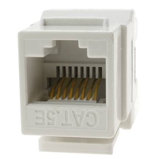 Keystone RJ45 hembra a TB110 Cat.5e UTP blanca