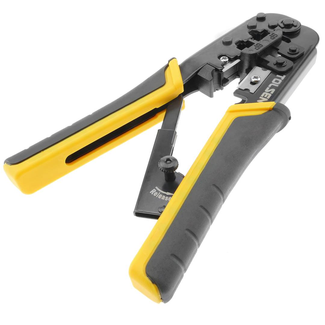 Crimping tool for ethernet network cable and telephone RJ45 RJ11 RJ12 8P/6P