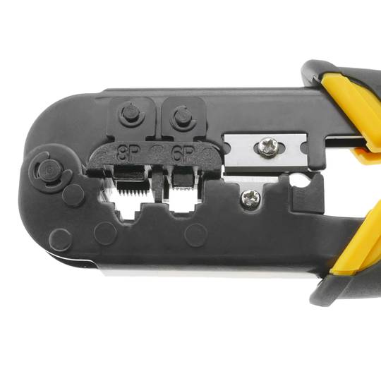 Crimping tool for ethernet network cable and telephone RJ45 RJ11 RJ12 8P/6P