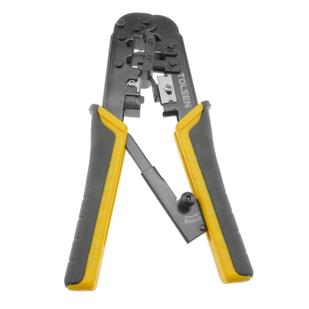 Crimping tool for ethernet network cable and telephone RJ45 RJ11 RJ12 8P/6P