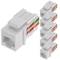 Keystone RJ45 femelle TB110 Cat.6 UTP pack de 6 unités