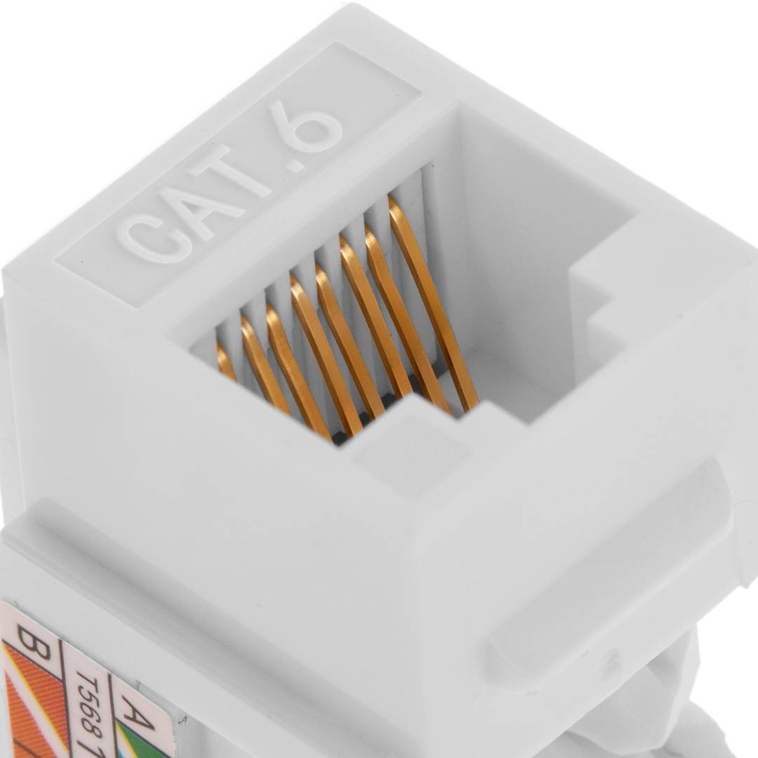 Keystone RJ45 femelle TB110 Cat.6 UTP pack de 6 unités