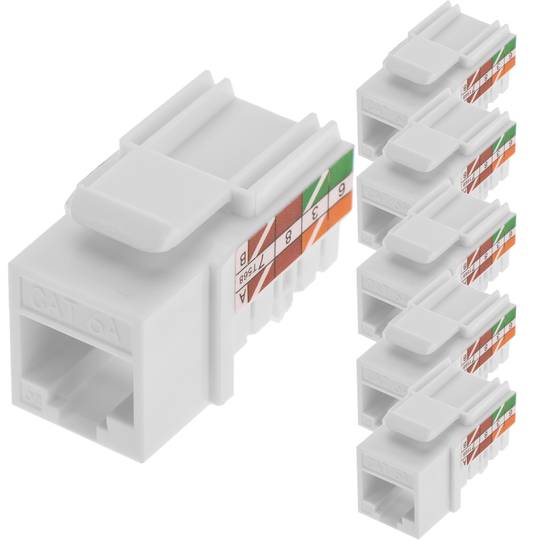 Gniazdo Keystone RJ45 TB110 kat. 6A UTP, opakowanie 6 sztuk
