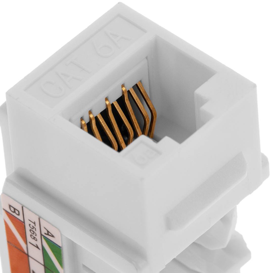 Gniazdo Keystone RJ45 TB110 kat. 6A UTP, opakowanie 6 sztuk