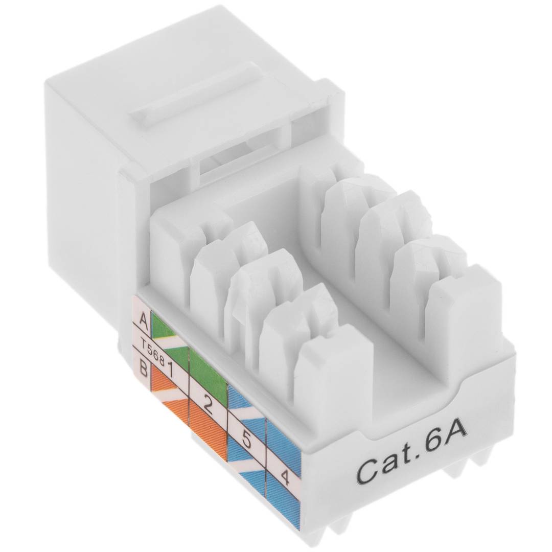 Gniazdo Keystone RJ45 TB110 kat. 6A UTP, opakowanie 6 sztuk