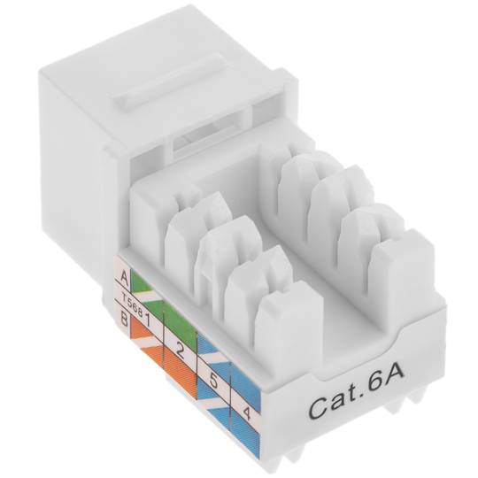 Gniazdo Keystone RJ45 TB110 kat. 6A UTP, opakowanie 6 sztuk