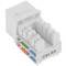 Gniazdo Keystone RJ45 TB110 kat. 6A UTP, opakowanie 6 sztuk