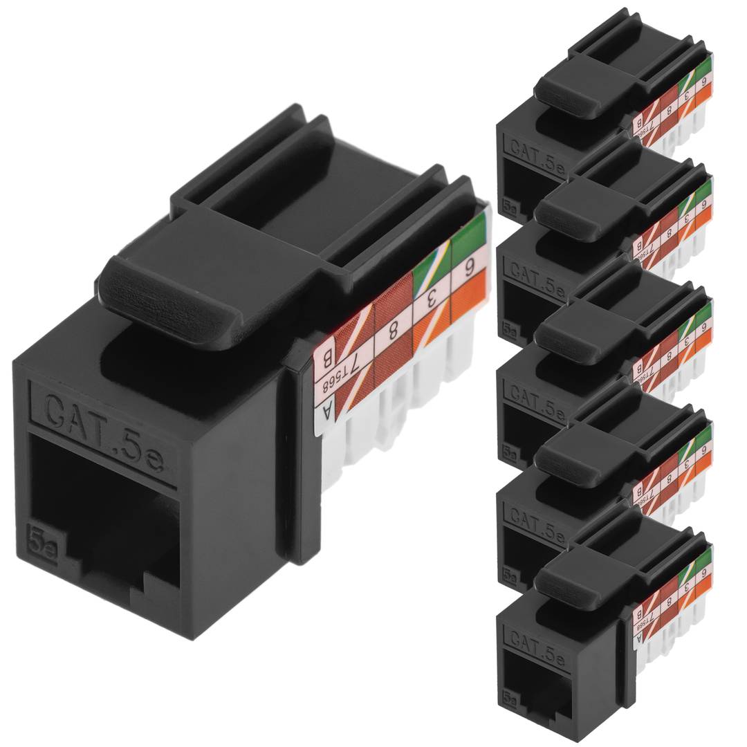Keyston RJ45 vrouwelijk TB110 Cat.5e UTP pak van 6 stuks
