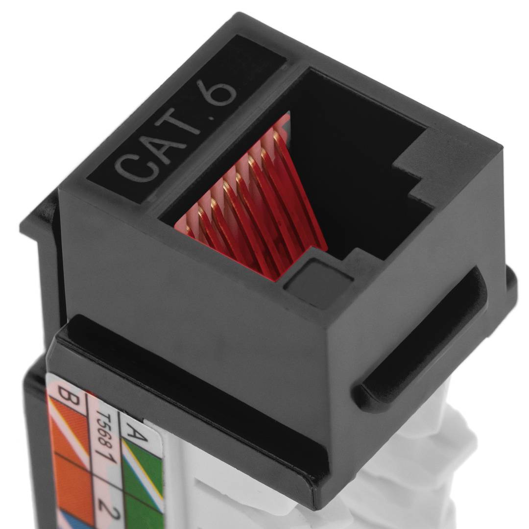 Keystone RJ45 vrouwelijk TB110 Cat.6 UTP pak van 6 stuks