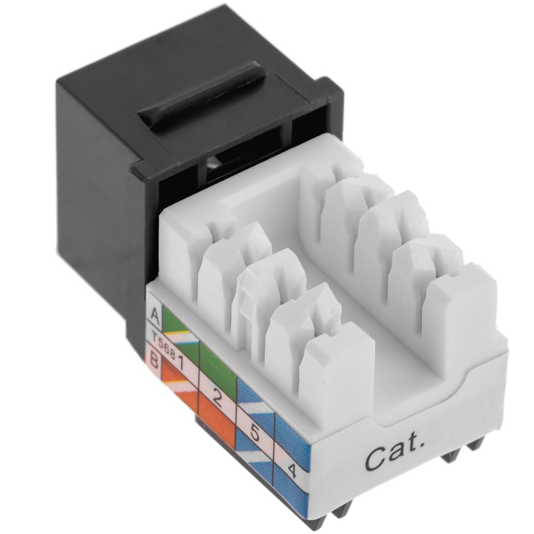 Gniazdo Keystone RJ45 TB110 Kat. 6 UTP, Opakowanie 6 Sztuk - Cablematic