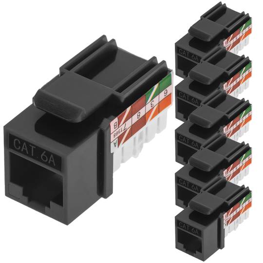 Keystone RJ45 hembra TB110 Cat. 6A UTP pack de 6 unidades