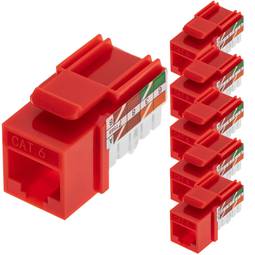 Keystone RJ45 vrouwelijk TB110 Cat.6 UTP pak van 6 stuks