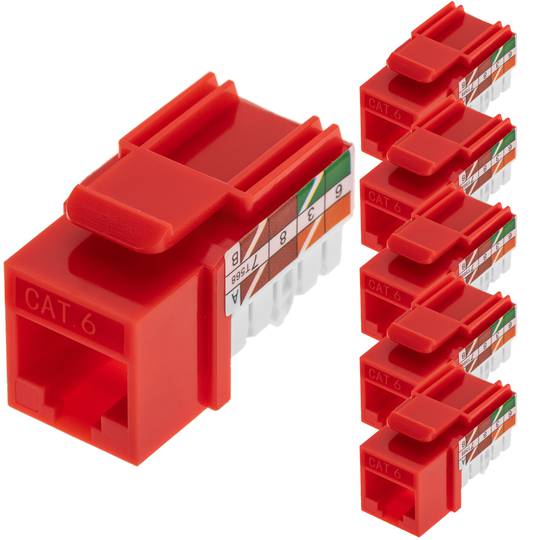 Keystone RJ45 femmina TB110 Cat. 6 UTP confezione da 6 unità