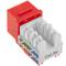 Keystone RJ45 hembra TB110 Cat. 6A UTP pack de 6 unidades