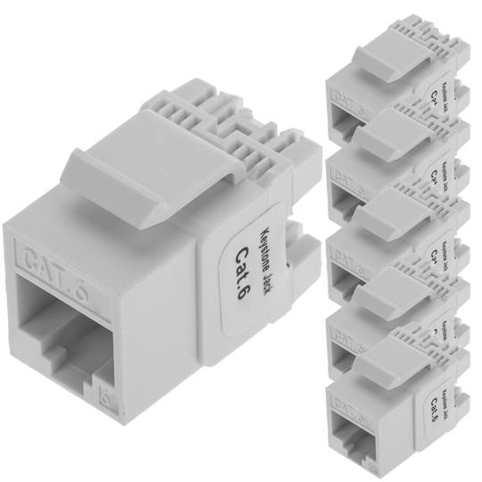 Keystone Rj45 Female Tb110 Cat. 6 Utp Pack Of 6 Units - Cablematic