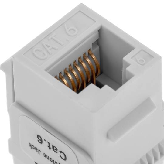 Keystone RJ45 femmina TB110 Cat. 6 UTP confezione da 6 unità