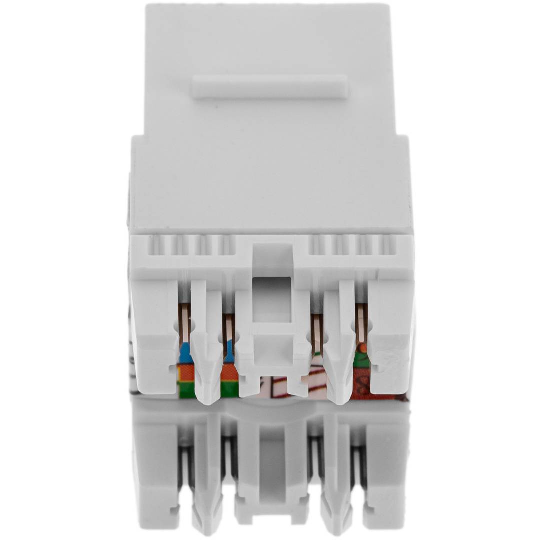 Keystone RJ45 female TB110 Cat. 6a UTP pack of 6 units with led.