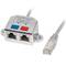 Lanberg Ethernet Signalvervielfältigungskabel von RJ45 Stecker auf 2xRJ45 Buchse 15cm