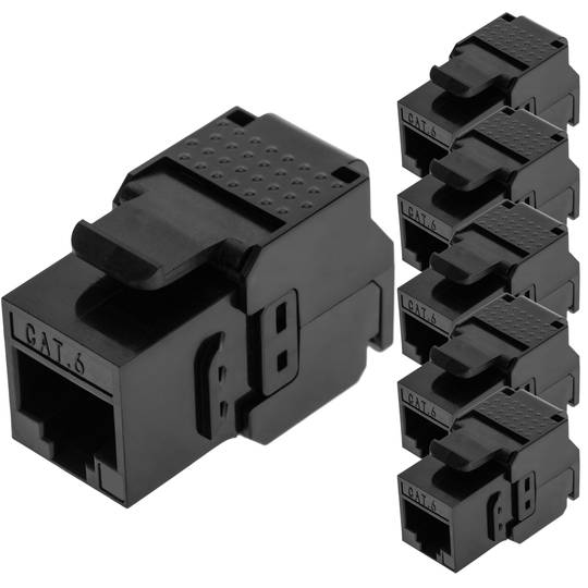 Keystone RJ45 femelle TB110 Cat.6 UTP pack de 6 unités