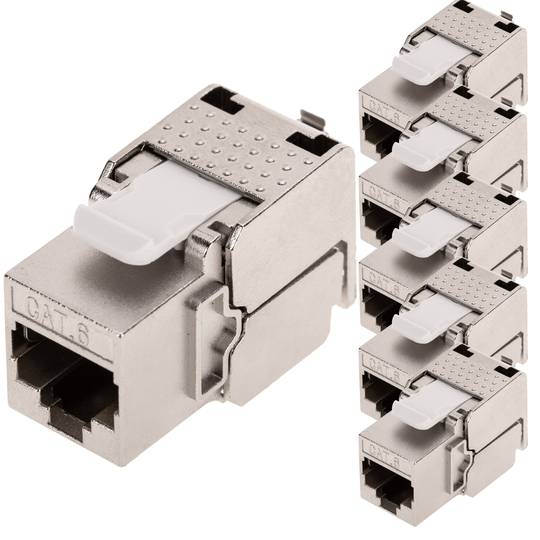 Keyston RJ45 vrouwelijk TB110 Cat.6 FTP-pakket van 6 stuks