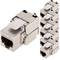 Keystone RJ45 fêmea TB110 Cat. 6a Pacote FTP com 6 unidades