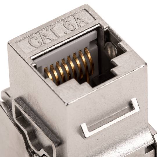 Keystone RJ45 fêmea TB110 Cat. 6a Pacote FTP com 6 unidades