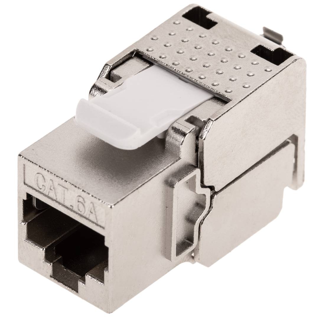 Keystone RJ45 fêmea TB110 Cat. 6a Pacote FTP com 6 unidades