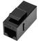 Acoplador Keystone RJ45 fêmea para fêmea Cat. 6 UTP pacote de 6 unidades