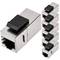 Acoblador Keystone RJ45 femella a femella Cat. 6 FTP pack de 6 unitats