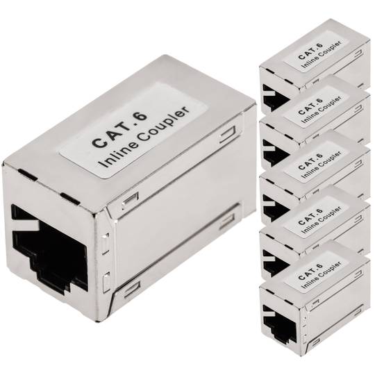 Coupleur Keystone RJ45 femelle vers femelle Cat.6 FTP pack de 6 unités