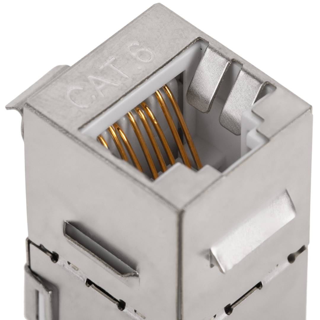 Acoblador Keystone RJ45 femella a femella Cat. 6 FTP pack de 6 unitats