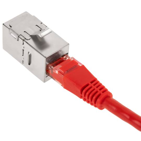 Acoblador Keystone RJ45 femella a femella Cat. 6 FTP pack de 6 unitats