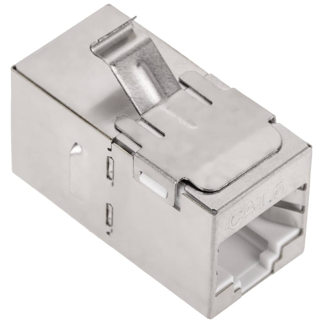 Acoblador Keystone RJ45 femella a femella Cat. 6 FTP pack de 6 unitats
