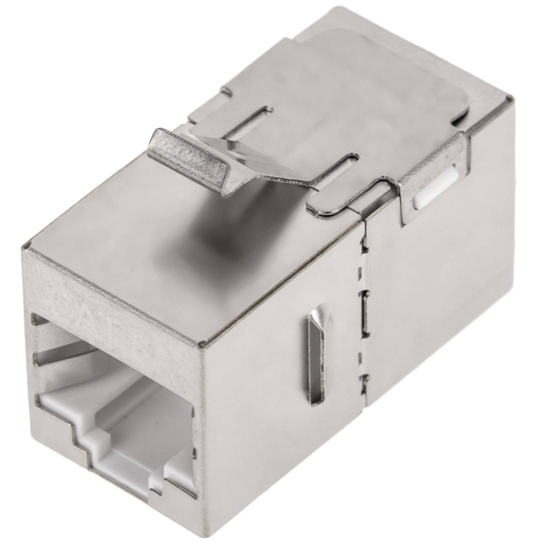 Keystone-koppeling RJ45 vrouwelijk naar vrouwelijk Cat.6a FTP-pakket van 6 eenheden