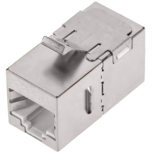 Keystone-koppeling RJ45 vrouwelijk naar vrouwelijk Cat.6a FTP-pakket van 6 eenheden