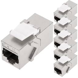 Blue CAT6 hembra a hembra RJ45 Ethernet Gigabit Keystone Jack acoplador  Pack de 5 : : Electrónicos