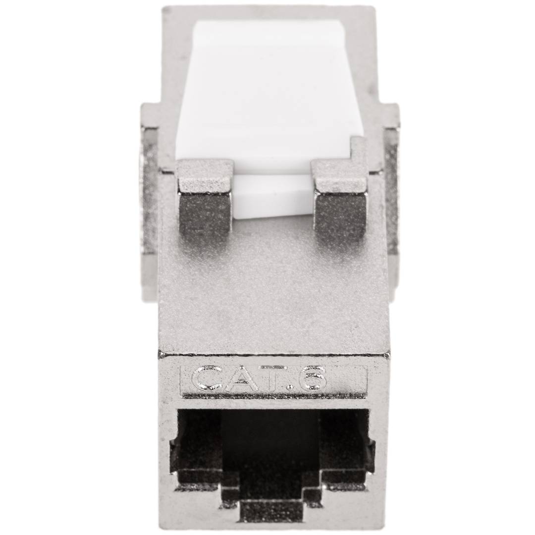 Złącze Keystone RJ45 żeńskie do żeńskiego kat. 6 FTP w opakowaniu po 6 sztuk