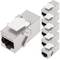 Coupleur Keystone RJ45 femelle vers femelle Cat.6a FTP pack de 6 unités