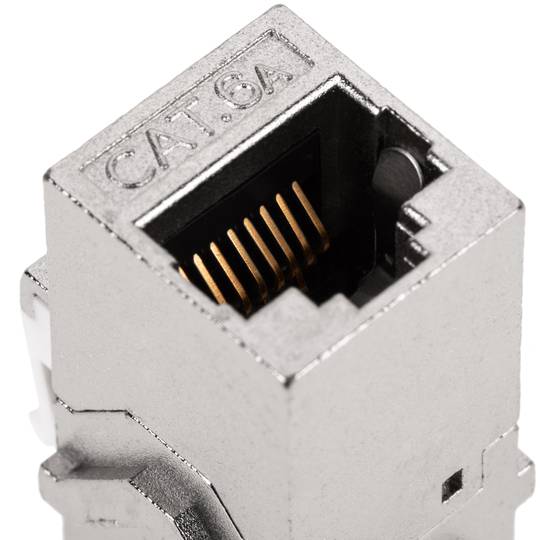 Coupleur Keystone RJ45 femelle vers femelle Cat.6a FTP pack de 6 unités